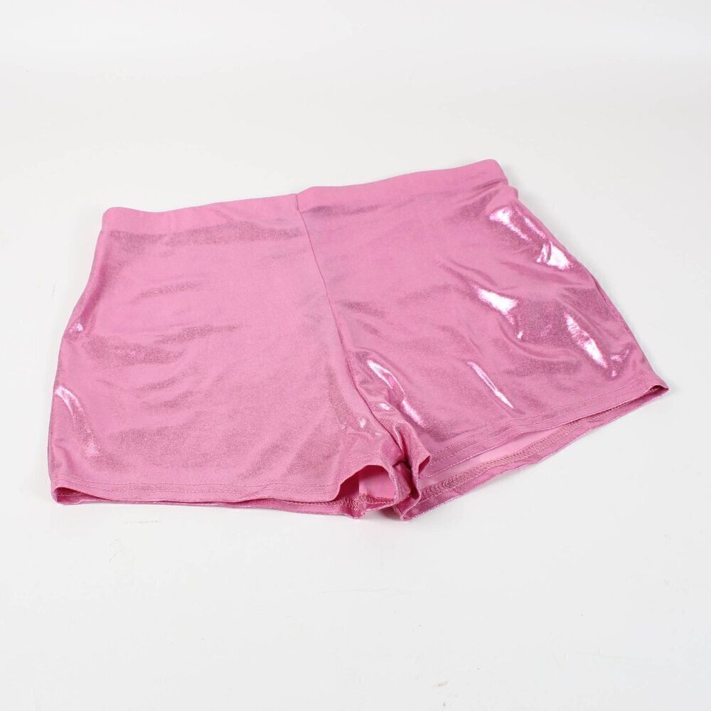Nasty Gal Boohoo Pink Metalic Shorts - Size 8 - NWT